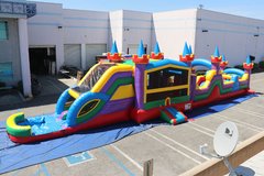 70FT WATER Obstacle Course with 2 SLIDES 70FT WATER Obstacle Course with 2 SLIDES